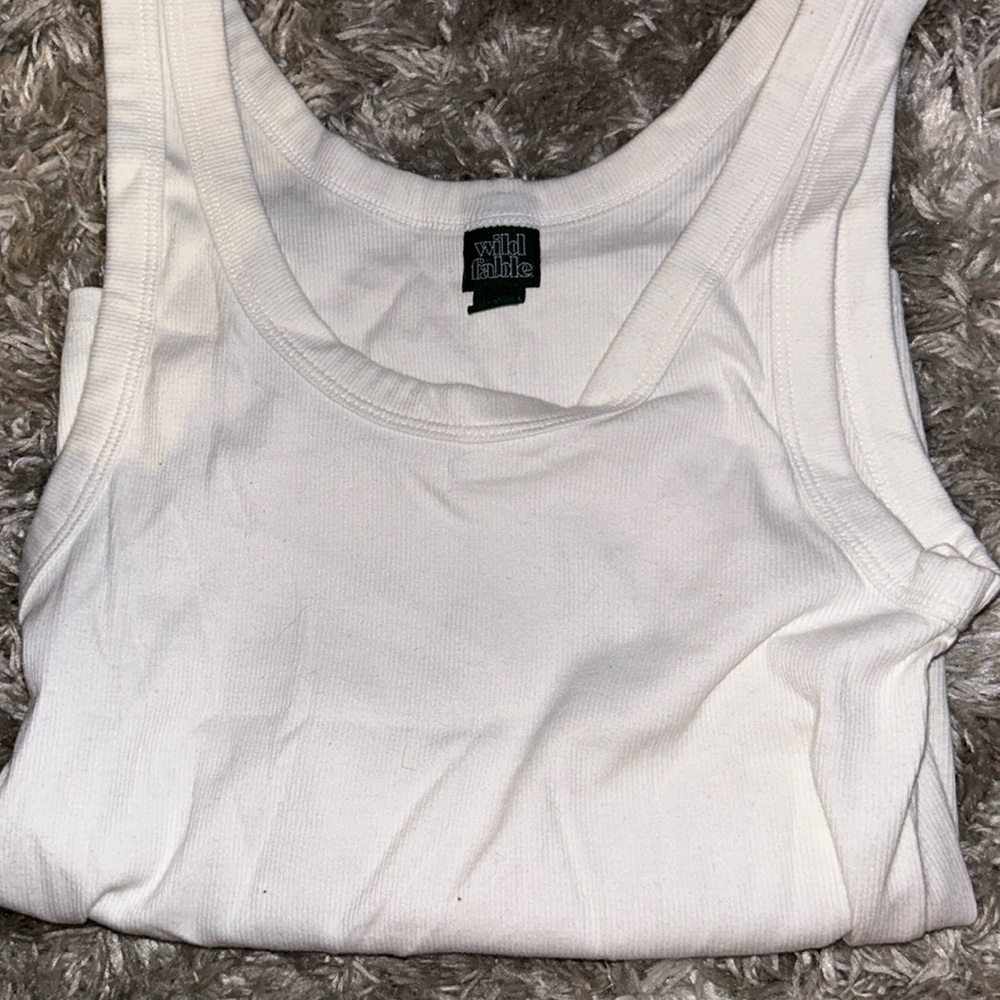 Cute casual white tank